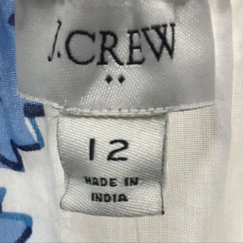 NWT J CREW Square Neck Off Shoulder Midi Dress Size 12 - Picture 15 of 15